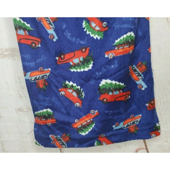 Medium Hawke And Co Oh What Fun Christmas Tree On Car Fleece Pajama Pants Gifts - Picture 7 of 10